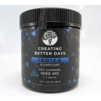 Creating Better Days THC Gummies - Slurricane Delta 9 Gummies 1000 MG - 50mg per Gummy (20 servings)